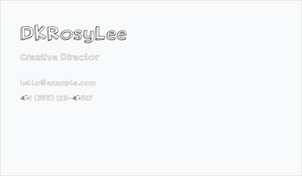 DKRosyLee Business Card