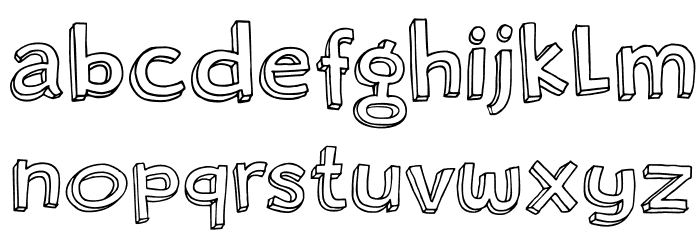 DKRosyLee Font LOWERCASE