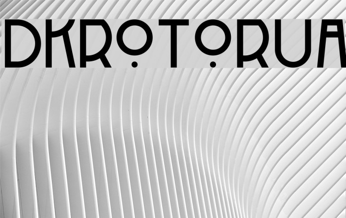 DKRotorua Font examples