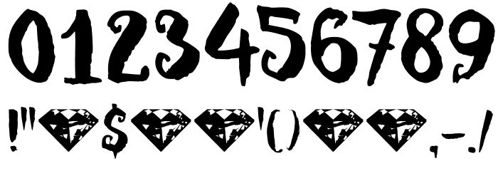 DKRubyRed Font OTHER CHARS