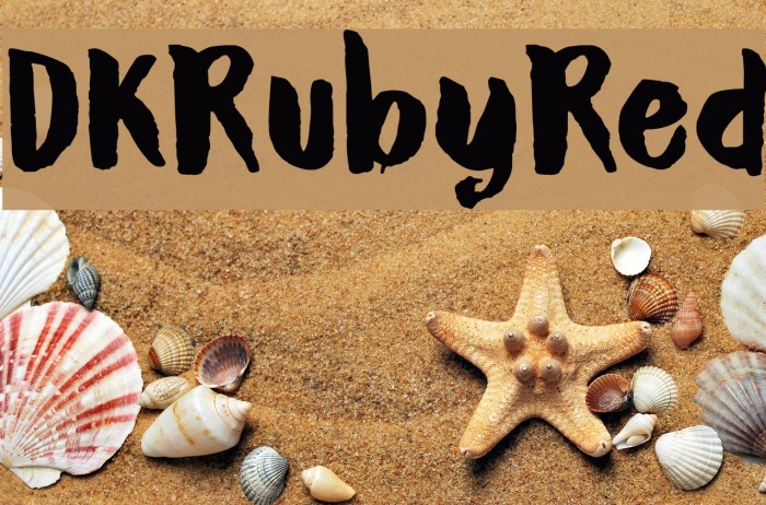 DKRubyRed Font examples