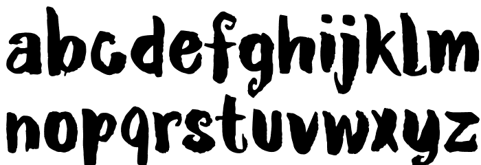 DKRubyRed Font LOWERCASE