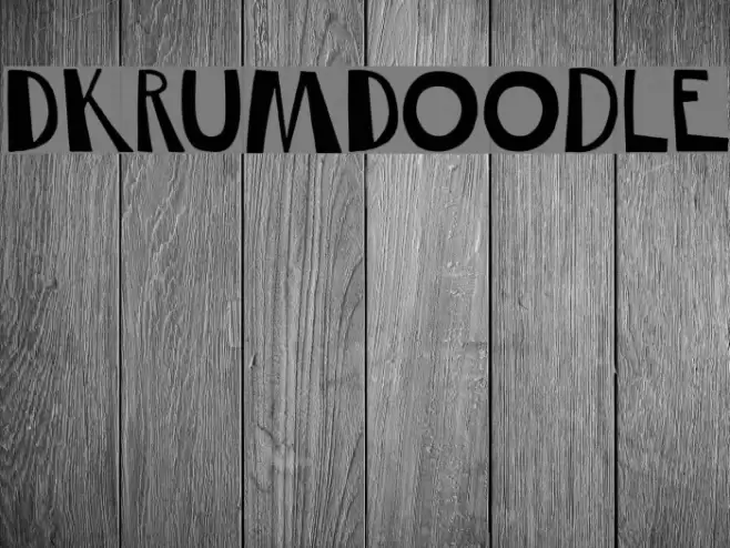 DKRumDoodle Font examples