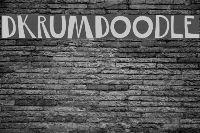 DKRumDoodle Font examples