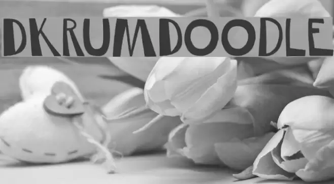DKRumDoodle Font examples
