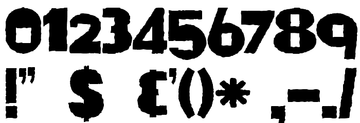 DKRustyCage Font OTHER CHARS