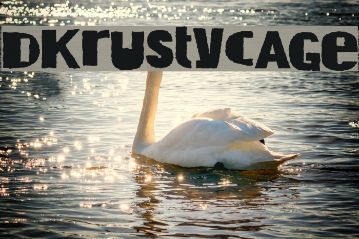 DKRustyCage Font examples