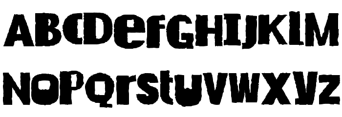 DKRustyCage Font LOWERCASE