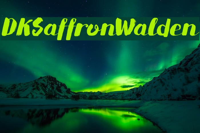 DKSaffronWalden Font examples