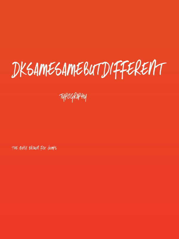 DKSameSameButDifferent Poster