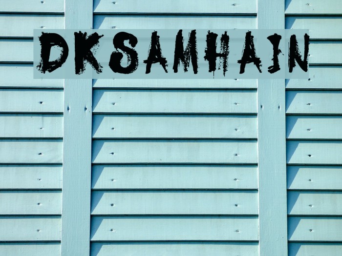 DKSamhain Font examples