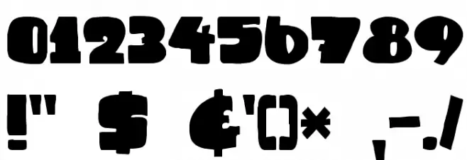 DKSammyBoy Font OTHER CHARS
