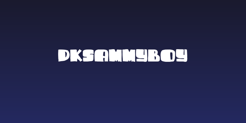 DKSammyBoy Social Header