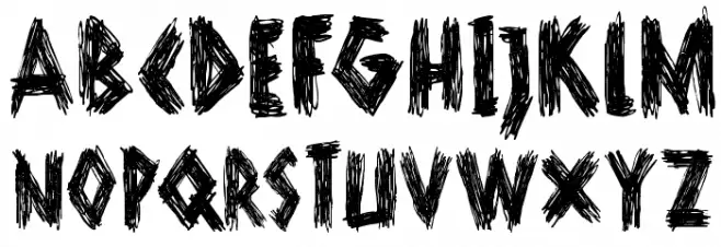 DKScurvyDog Font Litere mari