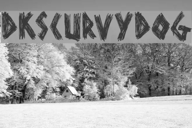 DKScurvyDog Font examples