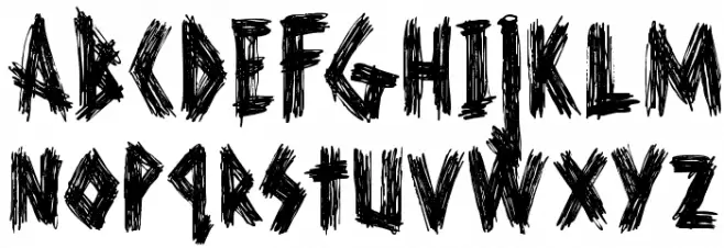 DKScurvyDog Font LOWERCASE