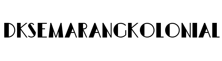 DKSemarangKolonial Schriftart