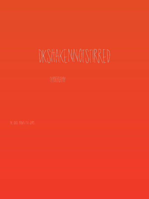 DKShakenNotStirred Poster