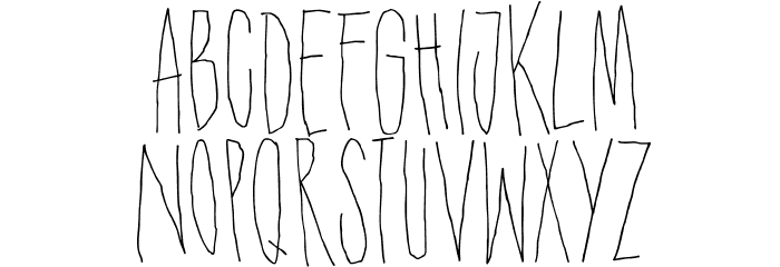 DKShakenNotStirred Font LOWERCASE