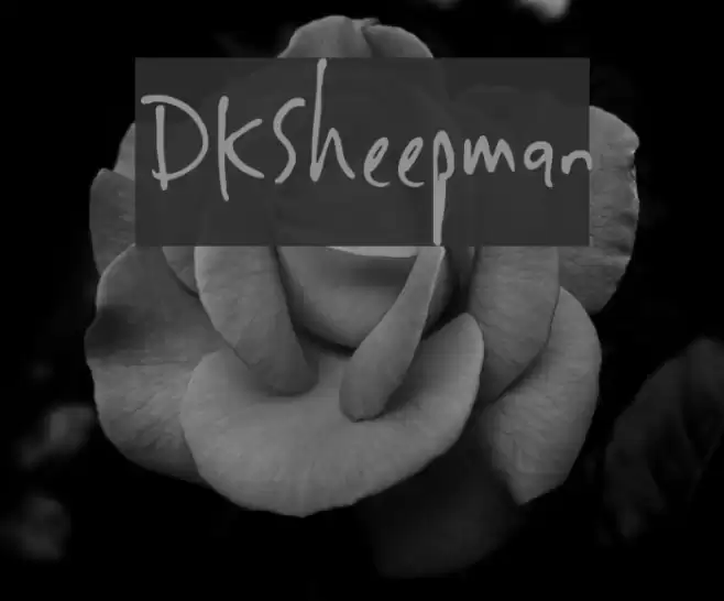 DKSheepman Font examples