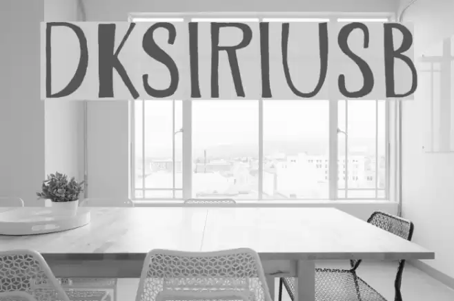 DKSiriusB Font examples