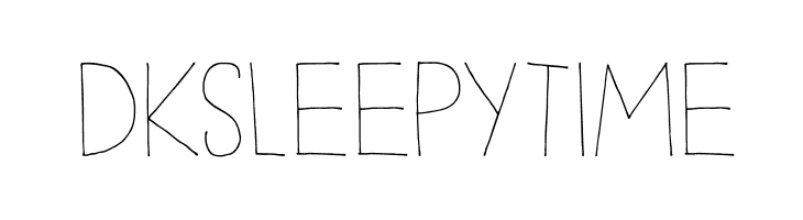 DKSleepyTime  Скачать бесплатные шрифты