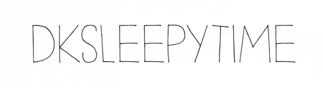 DKSleepyTime  Frei Schriftart Herunterladen