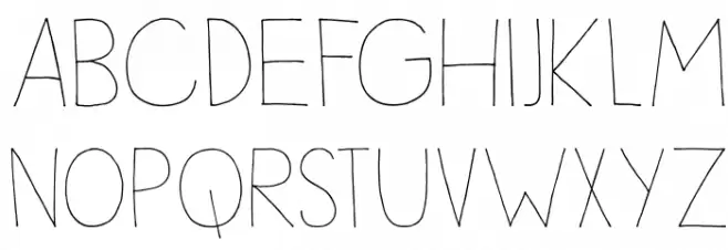 DKSleepyTime フォント 小文字