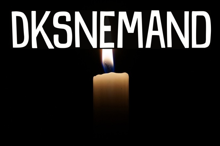 DKSnemand Font examples