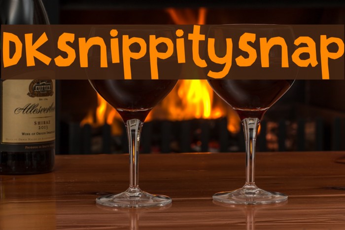 DKSnippitySnap Font examples