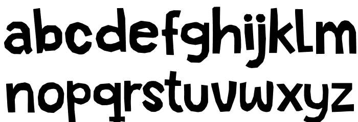 DKSnippitySnap Font LOWERCASE