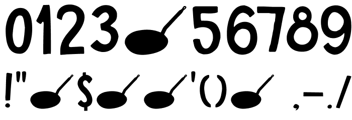 DKSugaryPancake Font OTHER CHARS