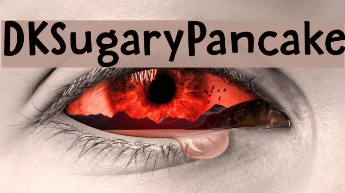 DKSugaryPancake Font examples