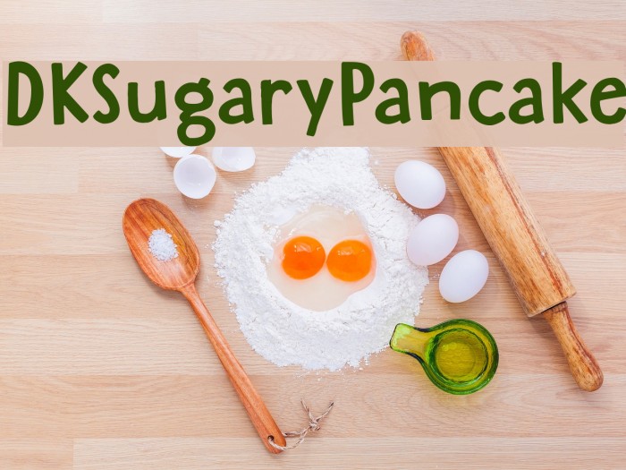 DKSugaryPancake Font examples