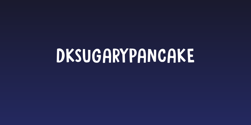 DKSugaryPancake Social Header