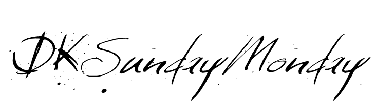 DKSundayMonday  Frei Schriftart Herunterladen