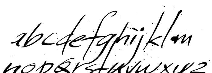 DKSundayMonday Font LOWERCASE