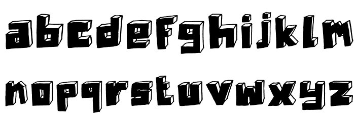 DKTechnojunk Font LOWERCASE