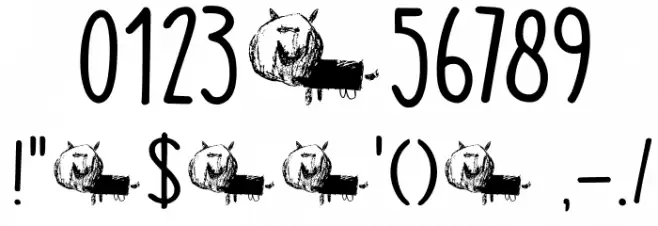 DKTheCatsWhiskers Font OTHER CHARS