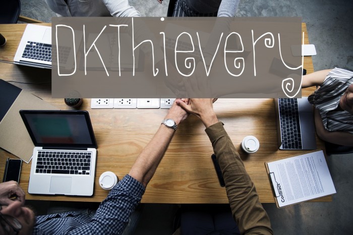 DKThievery Font examples