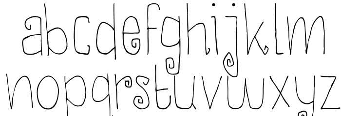 DKThievery Font LOWERCASE
