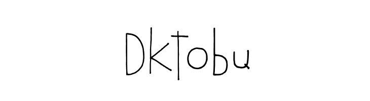 DKTobu  Frei Schriftart Herunterladen