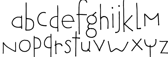 DKTobu Font LOWERCASE