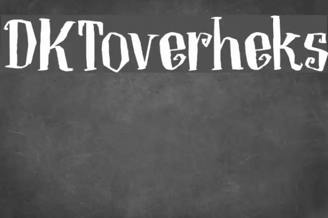DKToverheks Font examples