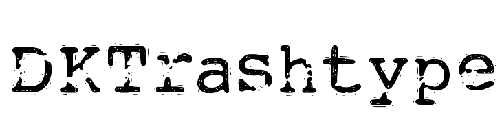 DKTrashtype  Frei Schriftart Herunterladen