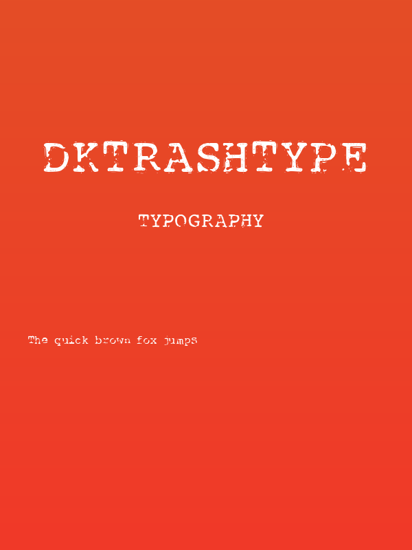 DKTrashtype Poster