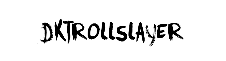DKTrollslayer  les polices de caractères gratuit tlcharger