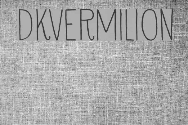 DKVermilion Font examples