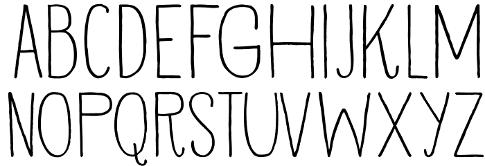 DKVermilion Font LOWERCASE