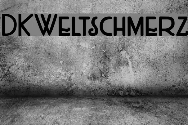 DKWeltschmerz Font examples